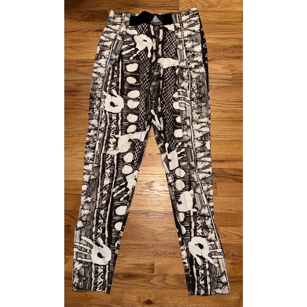 Vintage Tracks Internationale Sportswear Baggy Pants Men's OSFM White Black 80s